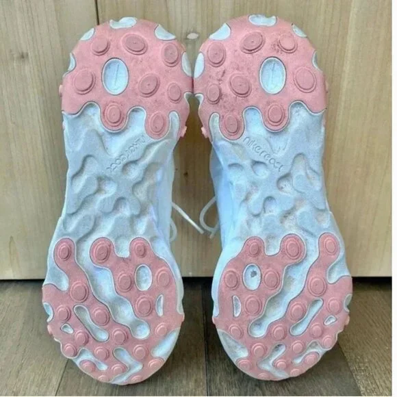 Nike React Element Running Shoes Size 10 Ivory Pink Athletic Track Sneakers - Picture 7 of 7